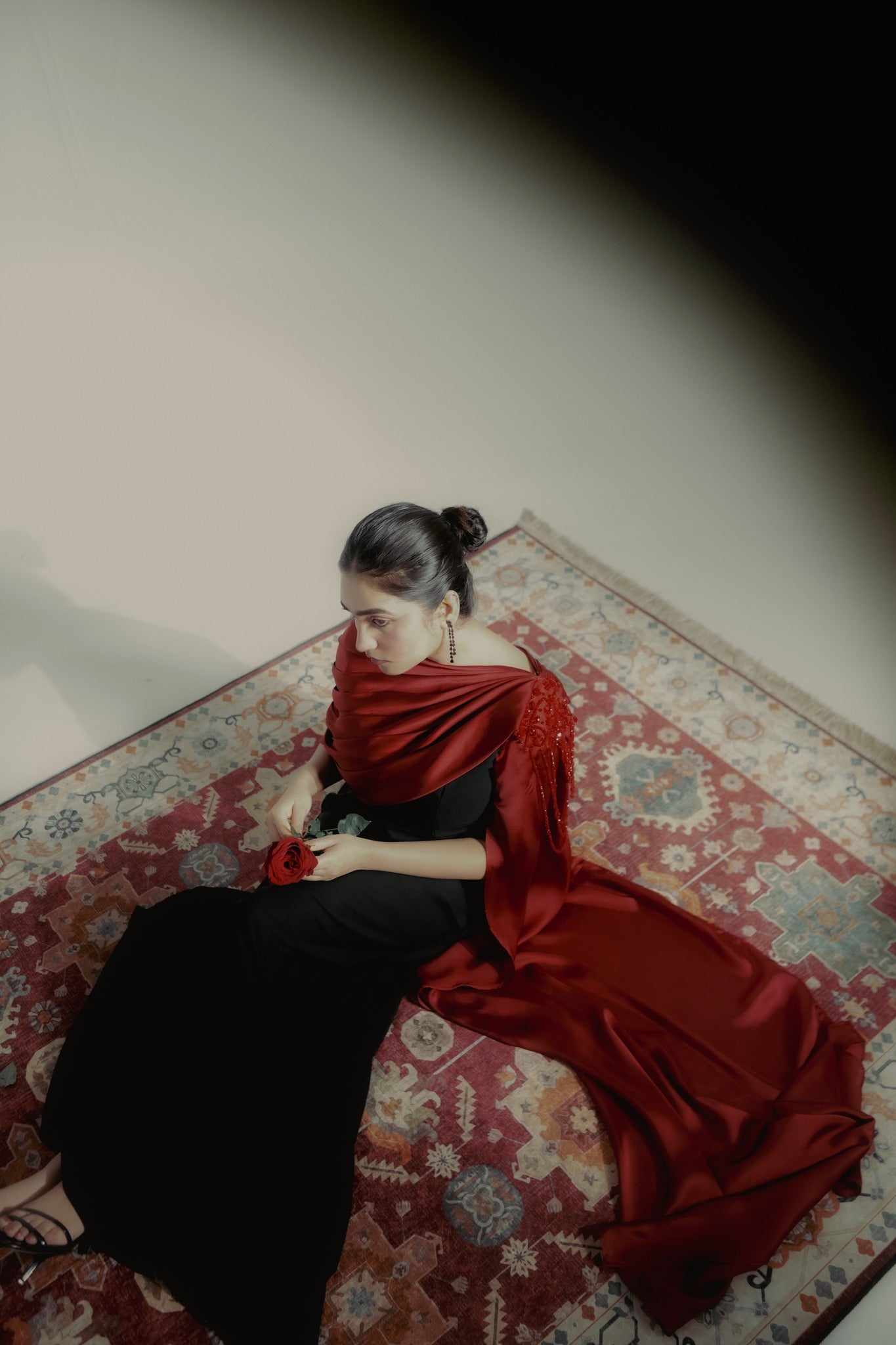 Veloura - The Beaded Draped Gown