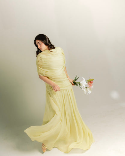 Soliane - Gathered Flowy Dress