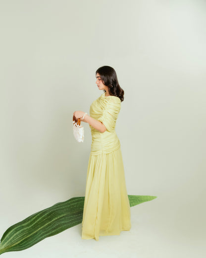 Soliane - Gathered Flowy Dress