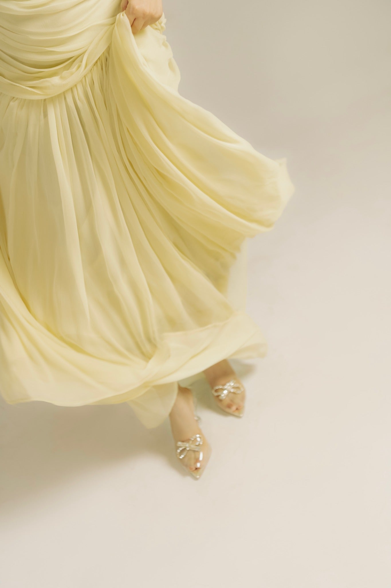 Soliane - Gathered Flowy Dress