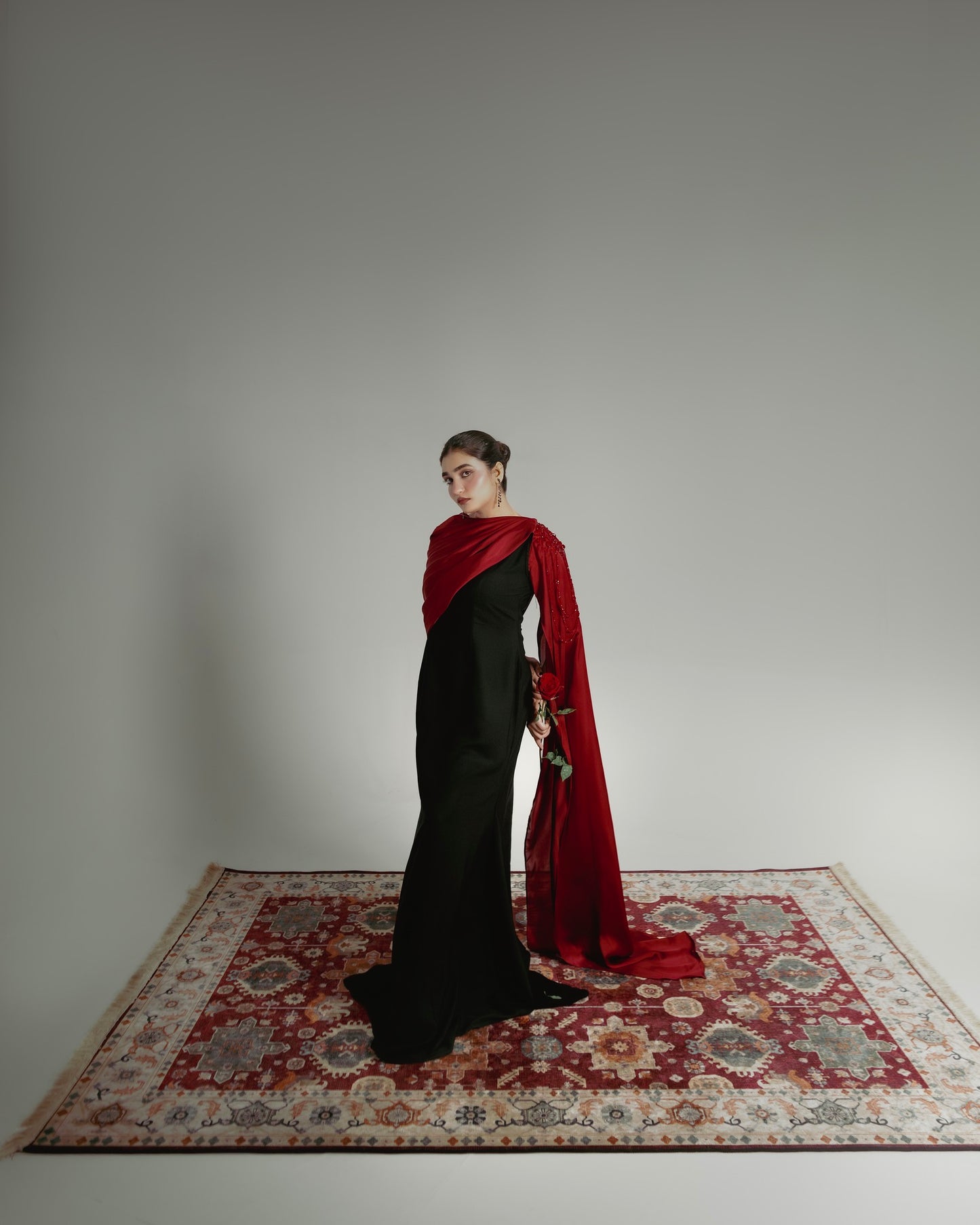 Veloura - The Beaded Draped Gown