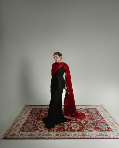 Veloura - The Beaded Draped Gown