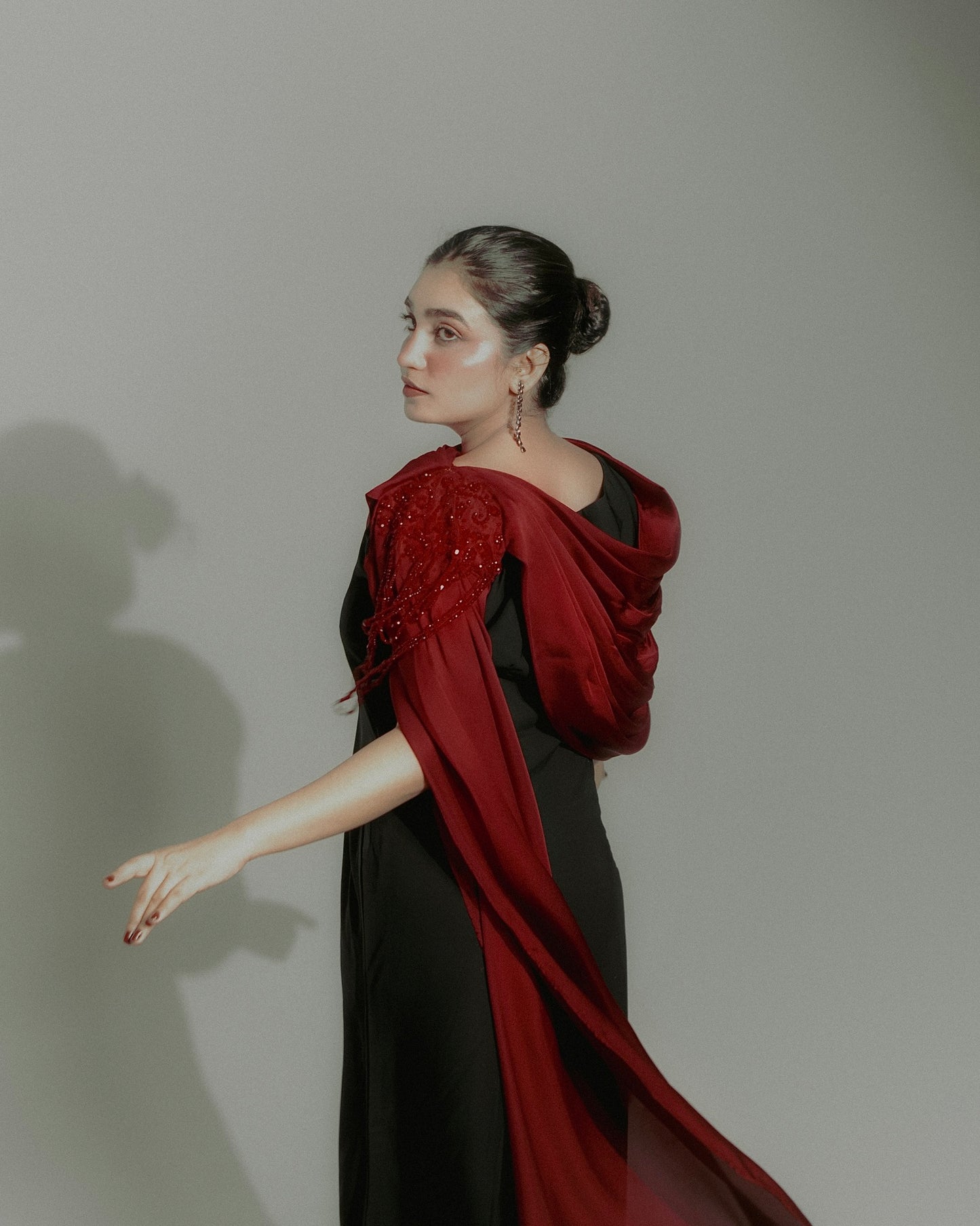 Veloura - The Beaded Draped Gown